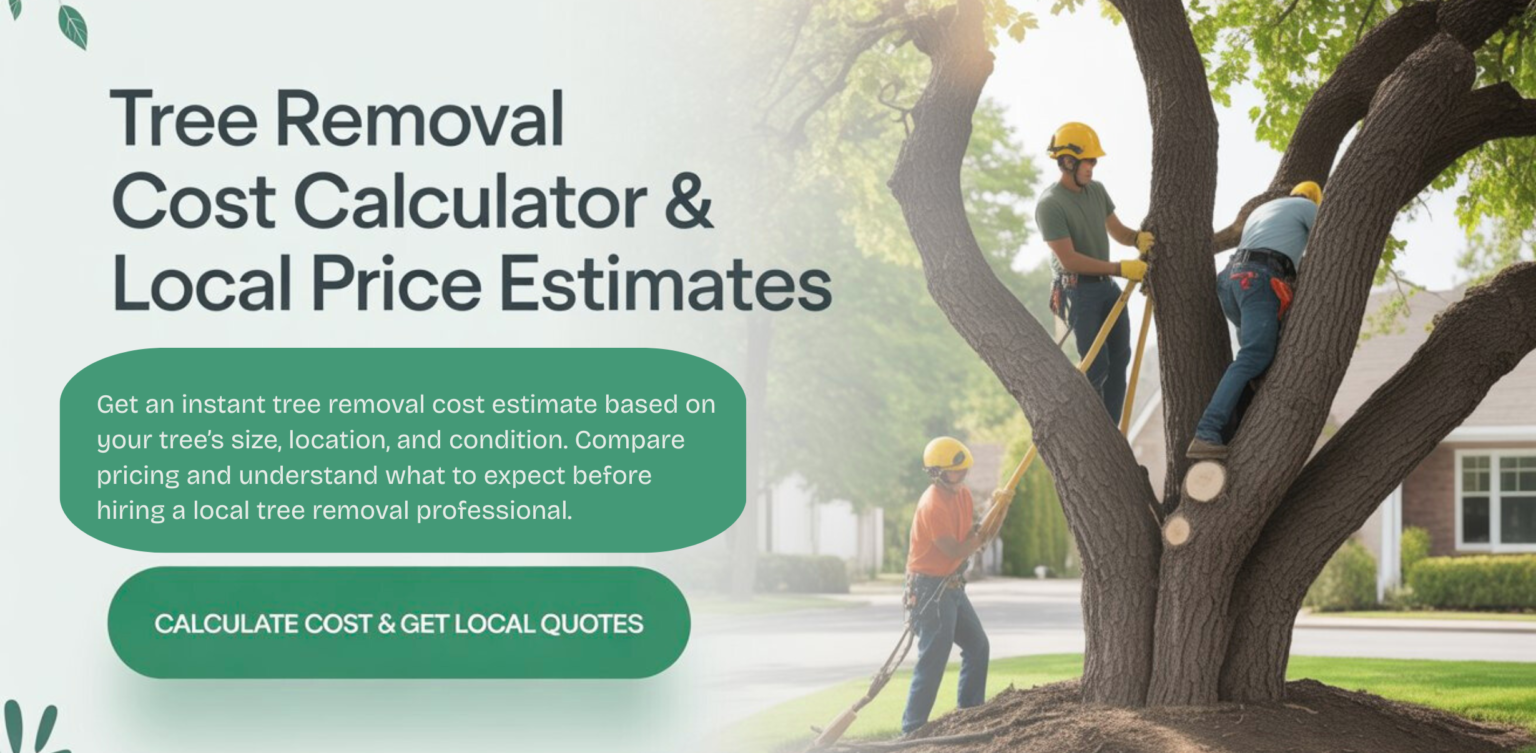 Tree Removal Cost Calculator – Get Free Quote | Call 24/7