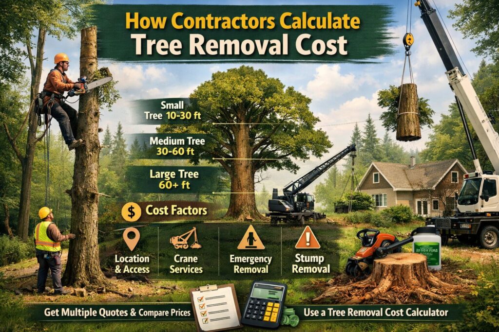 How Contractors Calculate Tree Removal Cost
