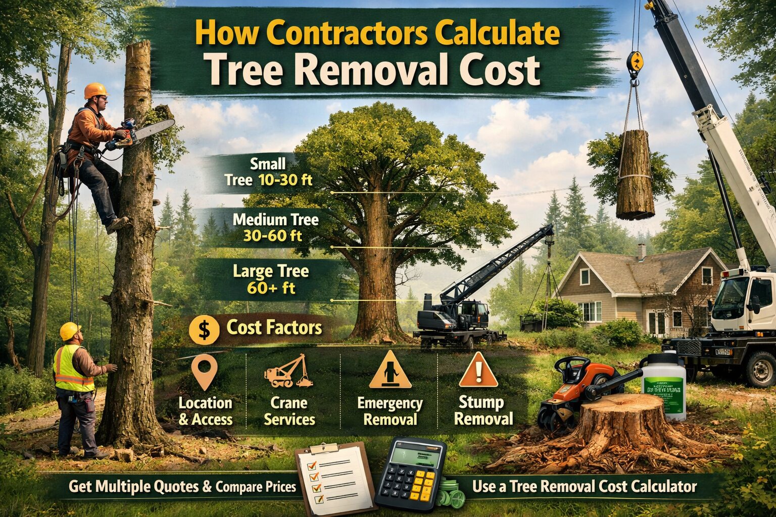 How Contractors Calculate Tree Removal Cost 2026