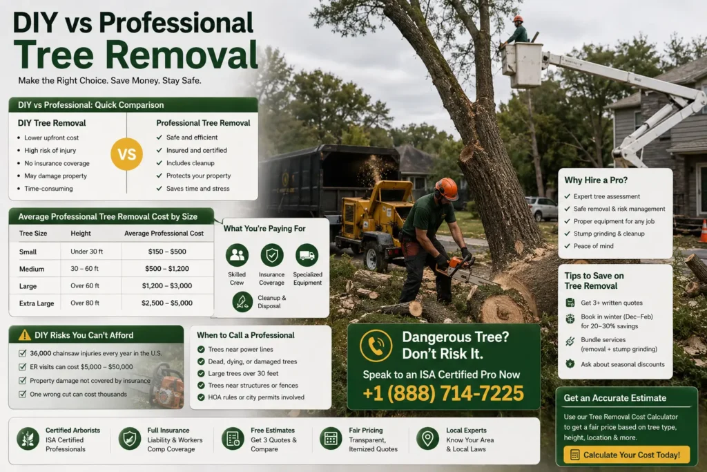 DIY vs Professional Tree Removal