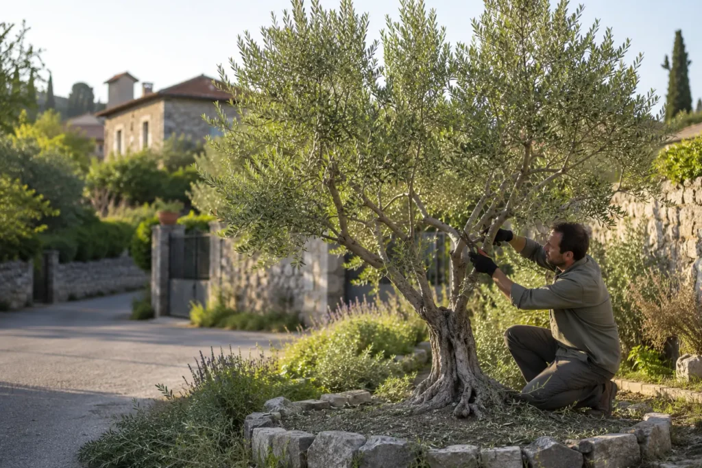 how to trim an olive tree