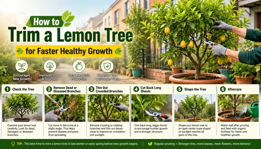 trim a lemon tree