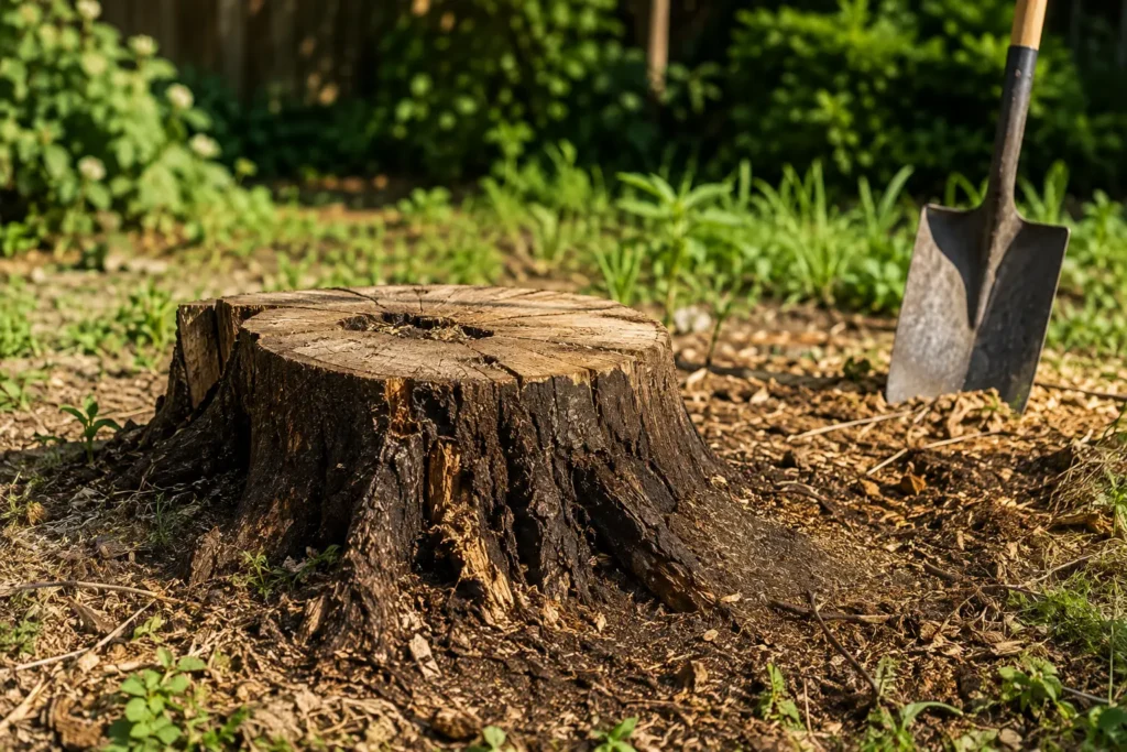 how to remove a tree stump without a grinder
